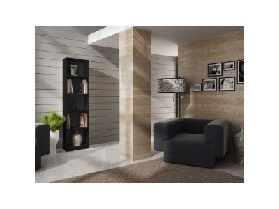 Topeshop R40 CZERŃ office bookcase