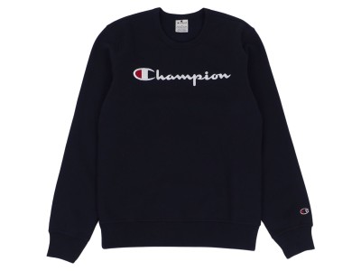 Men`s Champion Crewneck Sweatshirt navy blue