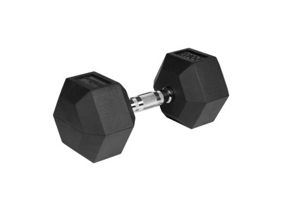 REBEL ACTIVE Rubber-coated cast iron dumbbell