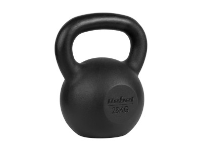 Cast iron kettlebell 28kg, REBEL ACTIVE