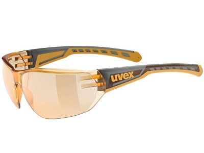 UVEX Equate cycling glasses Smoke/Orange