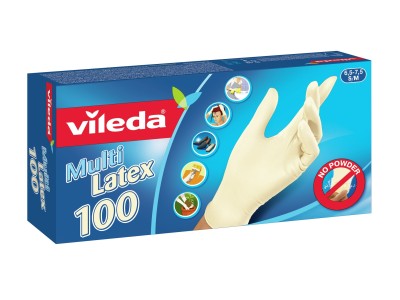 Vileda Multi Latex 100 Disposable gloves