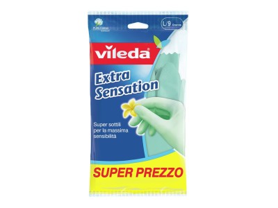 Vileda Extra Sensation Household gloves Green