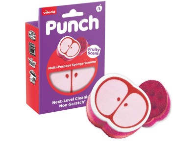 Vileda Punch All-Purpose Sponge – Apple