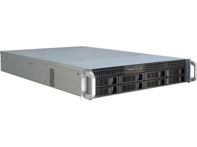 Inter-Tech IPC 2U-2408 Rack Black, Stainless