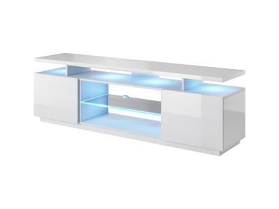 RTV cabinet EVA 180x40x56 white/white glossy