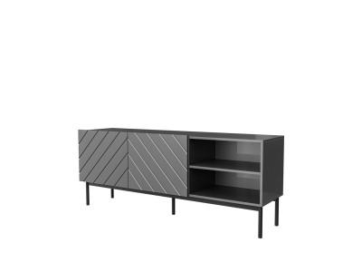 ABETO RTV cabinet on black steel