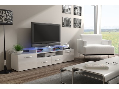 Cama TV stand EVORA 200 white/white