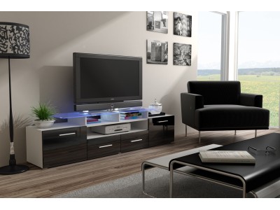 Cama TV stand EVORA 200 white/black