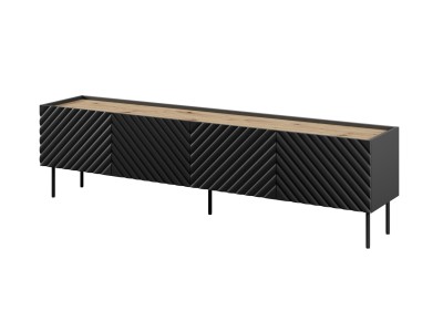 4D RTV cabinet ONDA 200x40x35-54 black