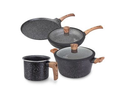 Westinghouse WCCS008506AMBB aluminium cookware set, 6