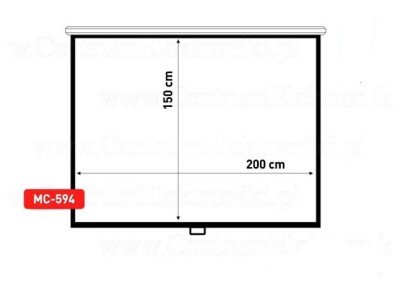 Maclean MC-594 projection screen 2.54