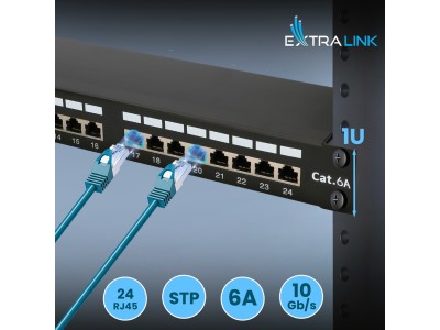 Patch Panel - Extralink CAT6A STP