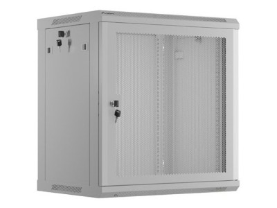 19 12U 600X450 Perforated Door Grey