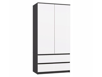 MALWA SS-90 wardrobe, anthracite/white