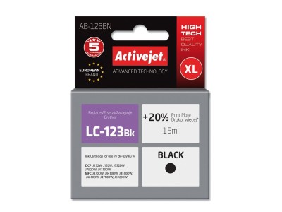 Activejet AB-123BN ink (replacement for Brother