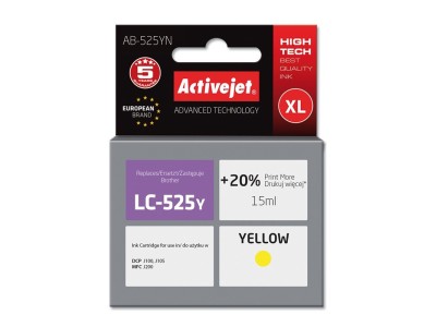 Activejet AB-525YN Ink (Replacement for Brother