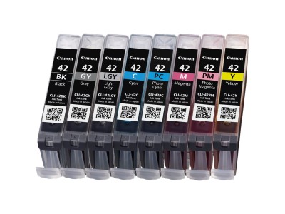 Canon CLI-42 BK/GY/LGY/C/M/Y/PC/PM 8 Ink Cartridge