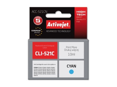 Activejet ACC-521CN Ink cartridge (replacement for