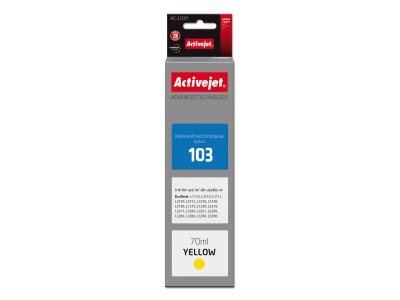 Activejet AE-103Y Ink Bottle (Replaces Epson