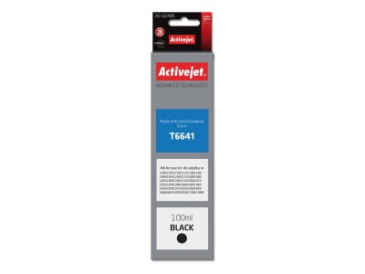 Activejet AE-664Bk Ink Bottle (Replacement Epson