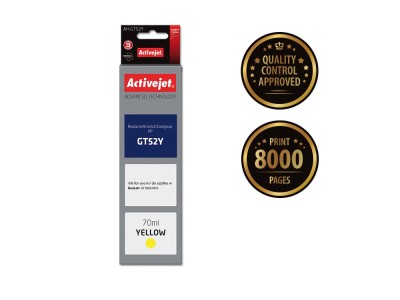Activejet AH-GT52Y Ink Bottle (Replaces HP