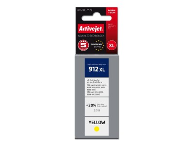 Activejet AH-912YRX Ink Cartridge (replacement for