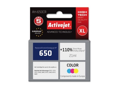 Activejet AH-650CR ink (replacement for HP