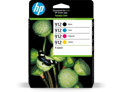 HP 912 4-pack Black/Cyan/Magenta/Yellow Original Ink