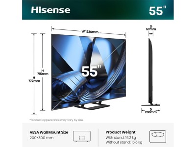 Hisense 55U7SE 139.7 cm (55&quot