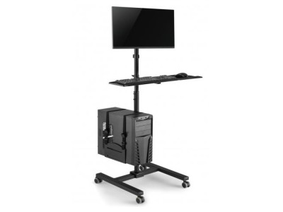 Maclean professional stand, mobile computer station