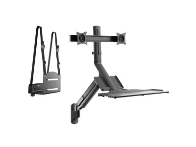 Maclean Dual Monitor Wall Mount and