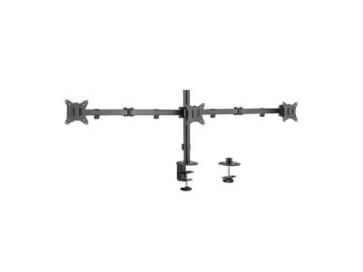 Gembird MA-D3-01 Adjustable desk 3-display mounting