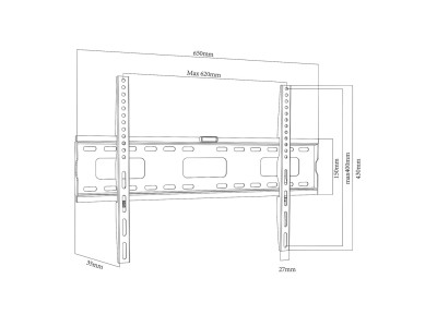 Maclean TV MC-419 Wall Mount Bracket