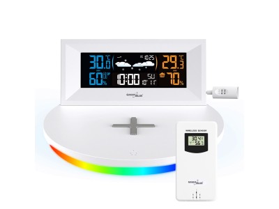 GreenBlue Wireless Weather Station with Wireless/Inductive