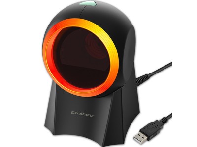 Qoltec 50857 Wired desktop barcode scanner