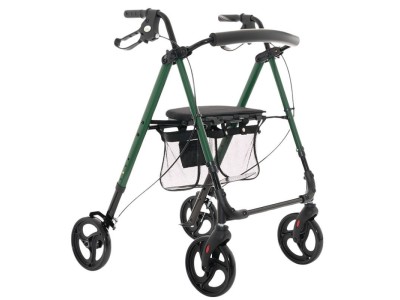 Rehabilitation support with seat and bag