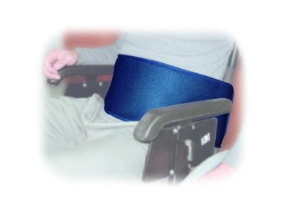 Secuback wheelchair stabiliser belt with abdominal