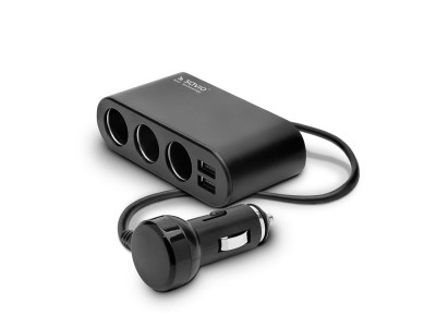 Savio Car lighter socket splitter 12/24V