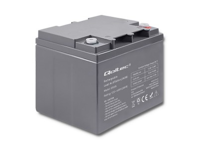 Qoltec 53035 AGM battery | 12V
