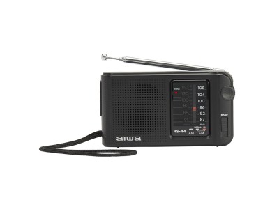 AIWA pārnēsājams kabatas radio, AM/FM, melns
