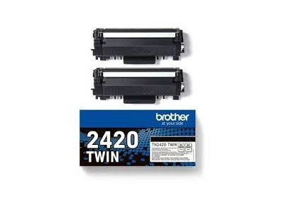 TN-2420TWIN Toneru komplekts 2x 3`000 lapām