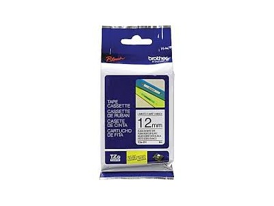 TZe-131 uzlīmju lente melns uz caurspīdīga