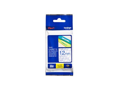 TZe-133 uzlīmju lente zils uz caurspīdīga