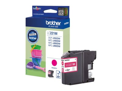 LC-221M Sarkanās tintes kasete 260lpp (DCPJ562DW