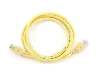 PATCH CABLE CAT5E UTP 1M/YELLOW PP12-1M/Y