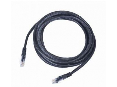PATCH CABLE CAT5E UTP 1M/BLACK PP12-1M/BK