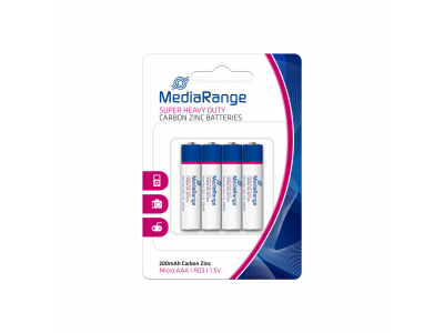 BATTERY CARBON-ZINC AAA 1.5V/4PCS MRBAT141