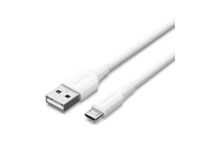 CABLE USB2.0 TO MICRO-B/1M WHITE