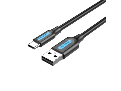 CABLE USB-C TO USB2.0/1M BLACK